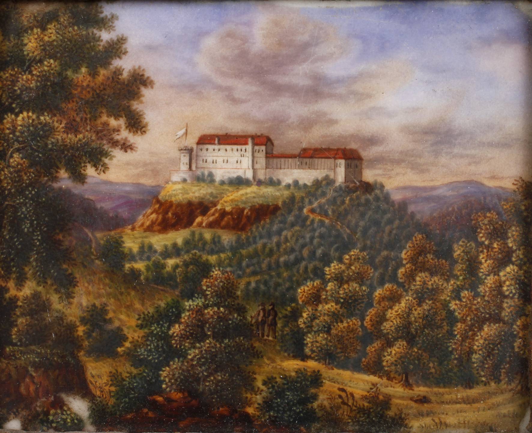 Porzellanbildplatte ”Die Wartburg”