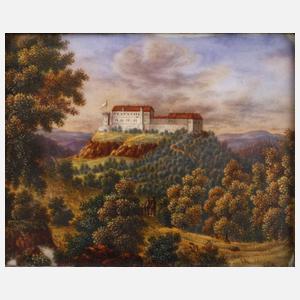 Porzellanbildplatte ”Die Wartburg”