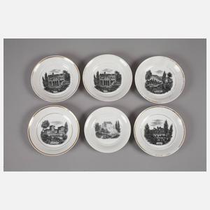 Biedermeier Ansichtenservice