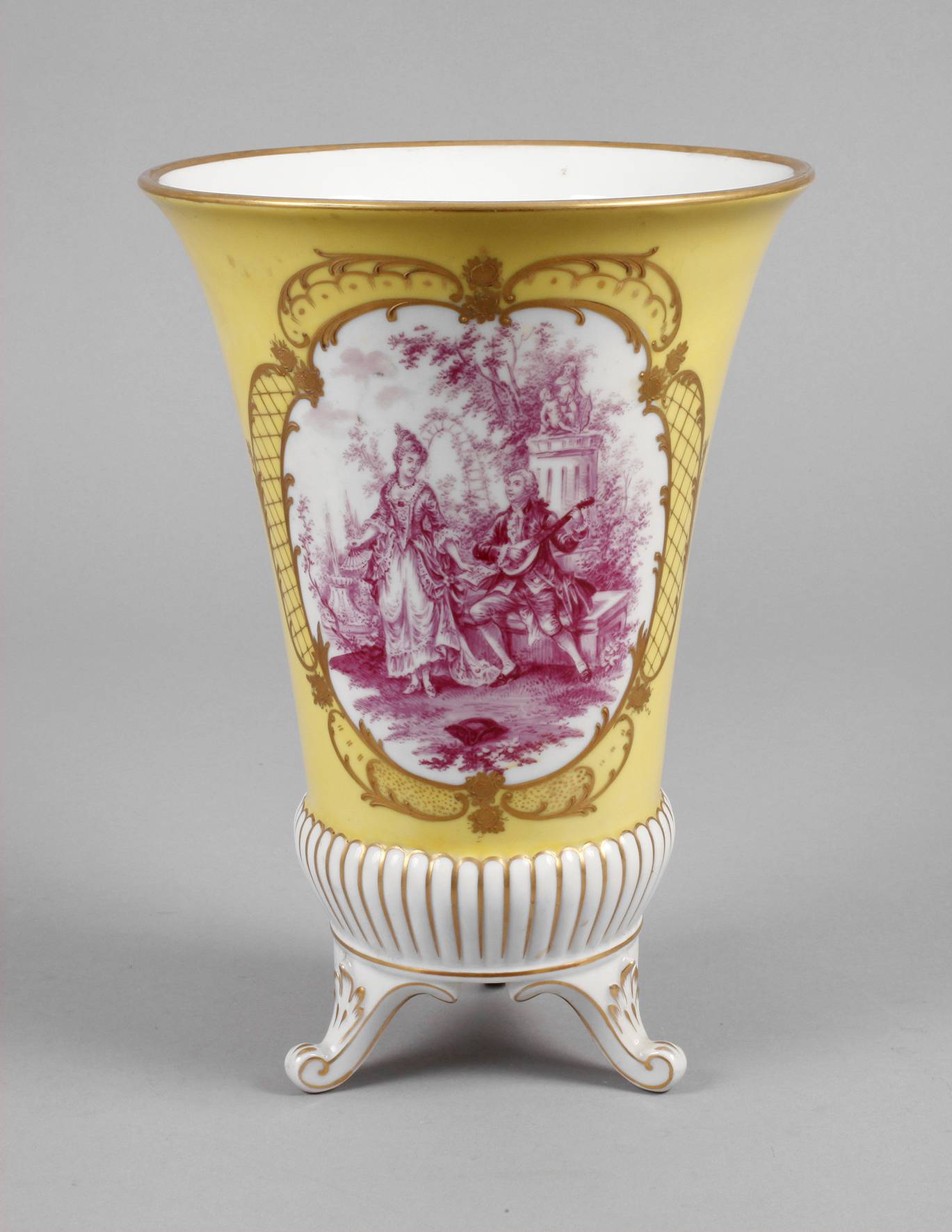 Fraureuth Vase Watteauszene