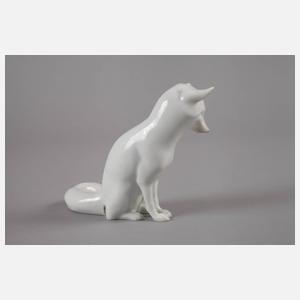 Heubach sitzender Fuchs