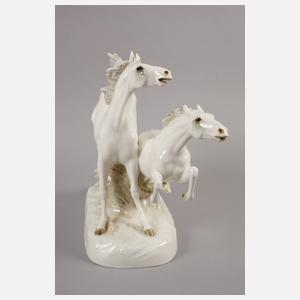 Hutschenreuther große Pferdegruppe