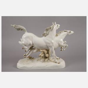 Hutschenreuther große Pferdegruppe