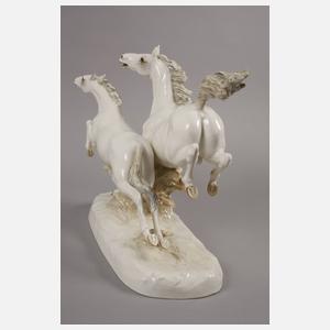 Hutschenreuther große Pferdegruppe