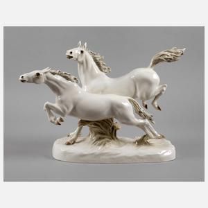 Hutschenreuther große Pferdegruppe