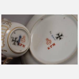 KPM Berlin Mokkagedeck ”1. Potsdam'sches”