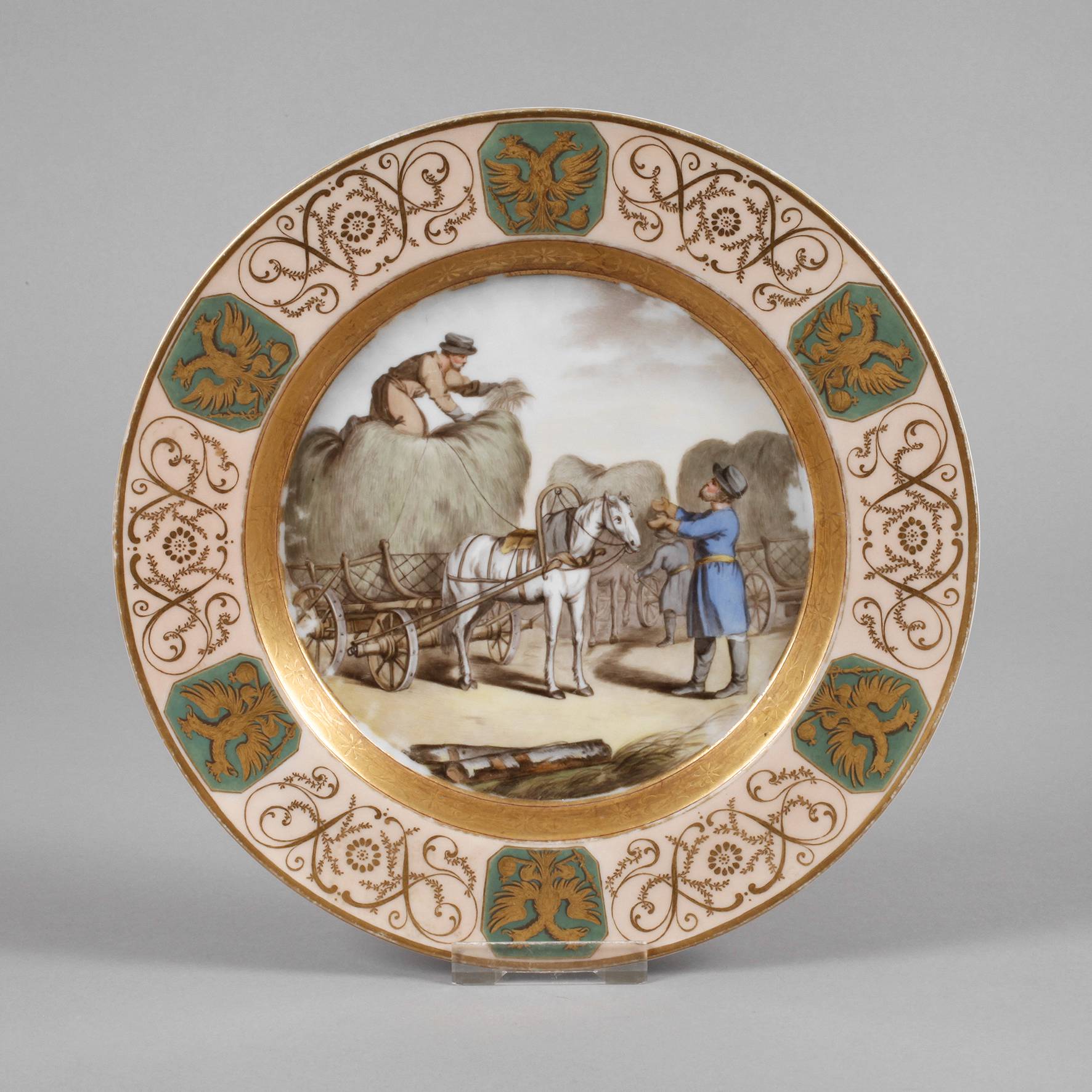 KPM Berlin Teller mit russischem Motiv