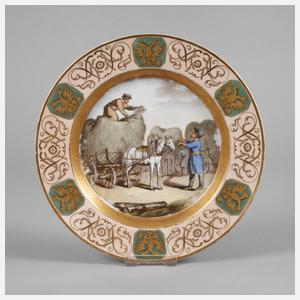 KPM Berlin Teller mit russischem Motiv