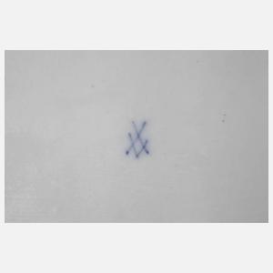 Meissen Vorlegeplatte Blaumalerei