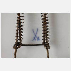 Meissen Wandteller mit Kauffartheiszene