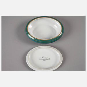 Meissen Deckeldose Ansicht Lommatzscher Tor