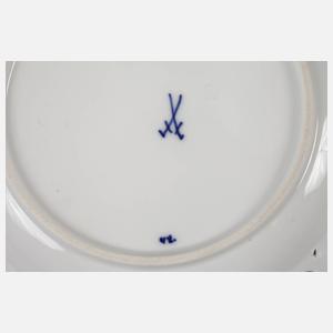 Meissen sechs Flechtrandteller Zwiebelmuster