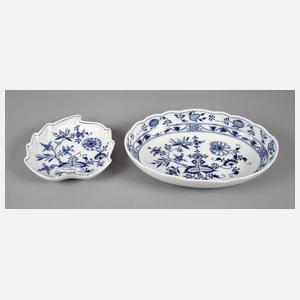 Meissen zwei Schalen Zwiebelmuster