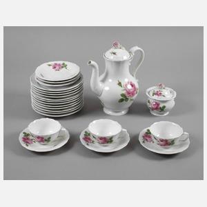 Meissen Kaffeeservice Rote Rose
