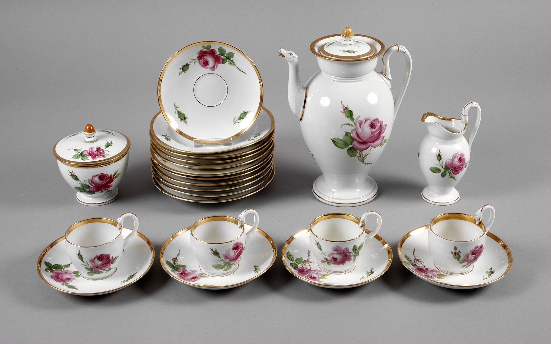 Meissen Service Rote Rose