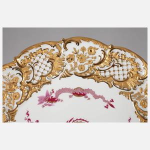 Meissen Prunkteller ”Roter Drache”