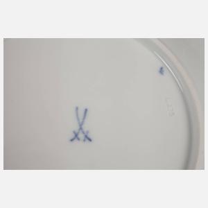 Meissen sechs Prunkteller B-Form