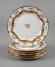 Meissen sechs Prunkteller B-Form