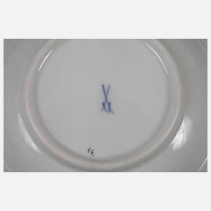 Meissen sechs Tassen mit Untertassen