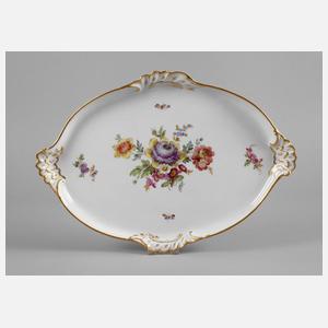 Meissen Tablett Blütenbukett