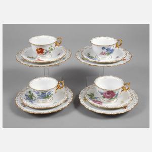 Meissen vier Gedecke