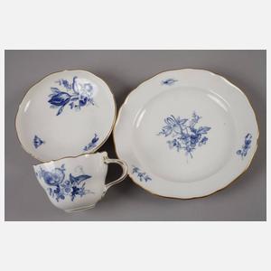 Meissen Gedeck Blaumalerei