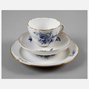 Meissen Gedeck Blaumalerei
