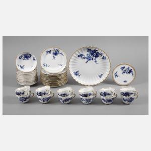 Meissen Kaffeeservice ”Blaue Blume mit Goldgräsern”