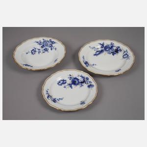Meissen Speiseservice ”Blaue Blume mit Goldgräsern”