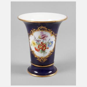 Meissen Trichtervase Kobaltfond