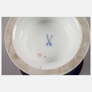 Meissen Trichtervase Kobaltrand