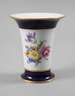Meissen Trichtervase Kobaltrand