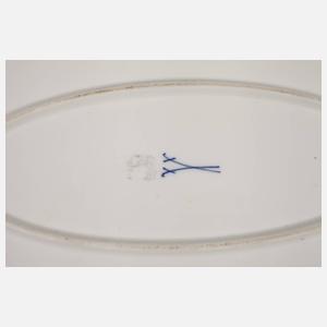 Meissen große Fleischvorlegeplatte grüner Drache