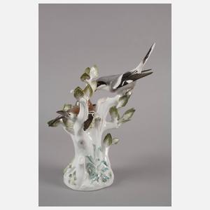 Meissen ”Finken mit Sperber am Nest”