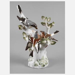 Meissen ”Finken mit Sperber am Nest”