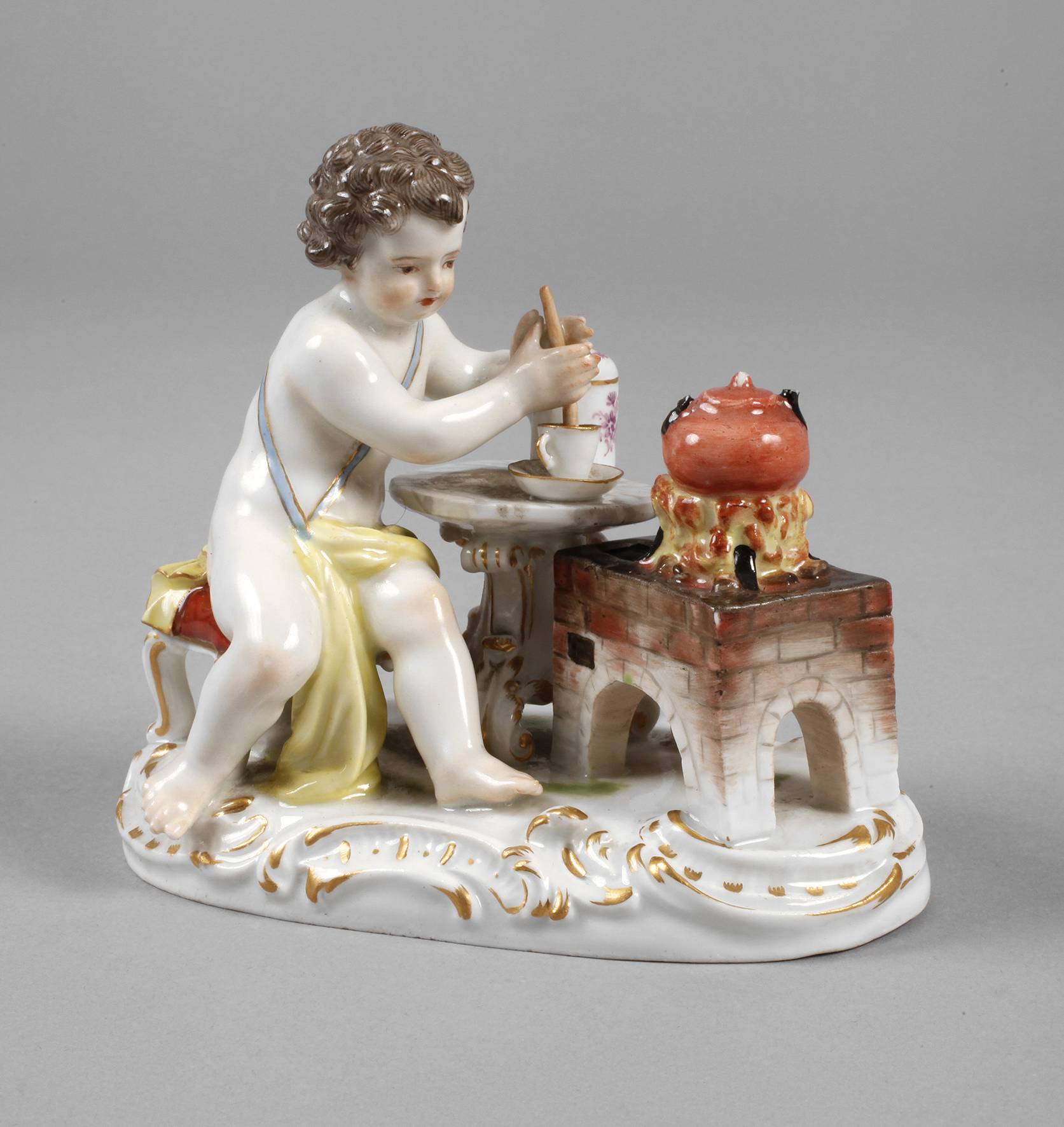 Meissen Allegorie ”Das Feuer”