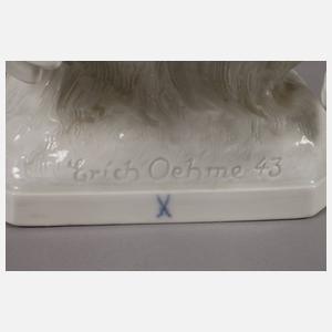 Meissen balzender Auerhahn