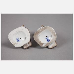 Meissen zwei Miniatureulen