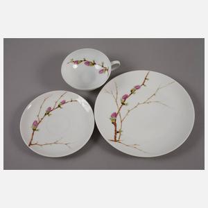 Rosenthal zwei Gedecke Handmalerei