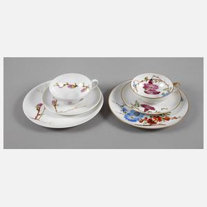 Rosenthal zwei Gedecke Handmalerei