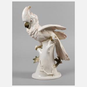 Schwarzburger Werkstätten großer Papagei