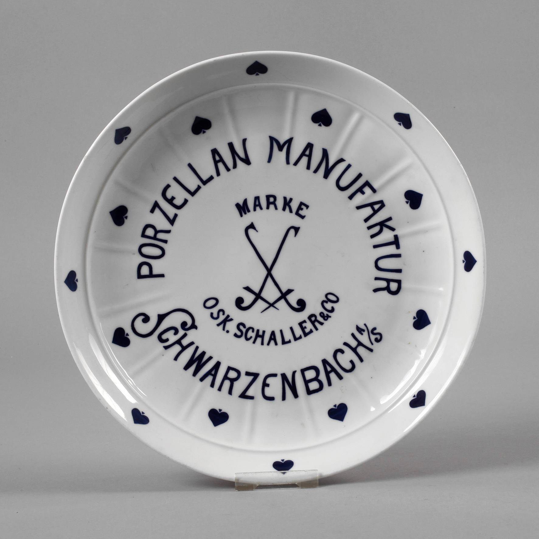 Schwarzenbach Werbeteller Oskar Schaller