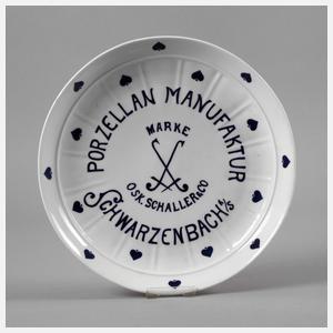 Schwarzenbach Werbeteller Oskar Schaller