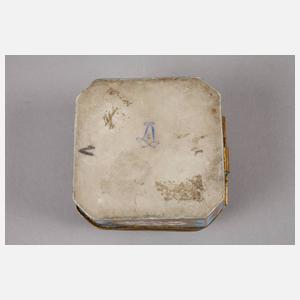 Sevres Deckeldose mit Bronzemontierung