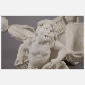 Sevres großer Tafelaufsatz mit Putten