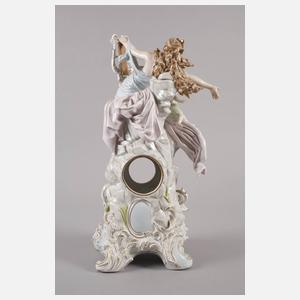 Sitzendorf großes figürliches Uhrengehäuse