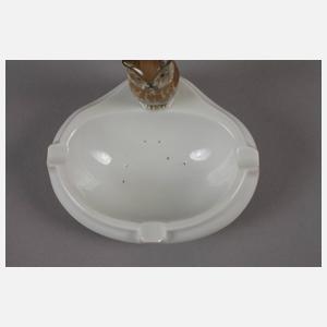 Volkstedt Aschenschale mit Uhu