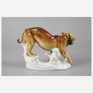 Volkstedt Tiger Art déco