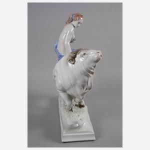 Ens Volkstedt übergroße Figur Europa auf dem Stier