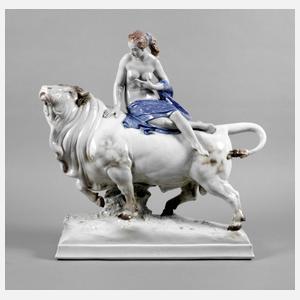 Ens Volkstedt übergroße Figur Europa auf dem Stier